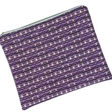 Product image of Printed Cosmetic Bag Purple With White Stars კოსმეტიკის ჩანთა