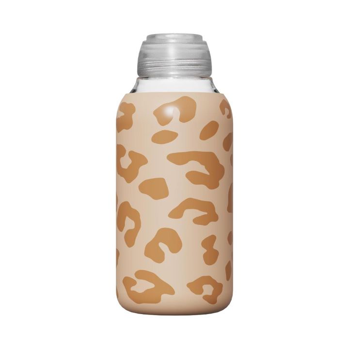 botlicolorful-glass-travel-water-bottle-500mlcoffee-leopard-print