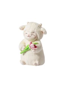 Product image of MINISO Lamb Baa Series Warm White Lamb Plush Toy (with Tulip) რბილი სათამაშო