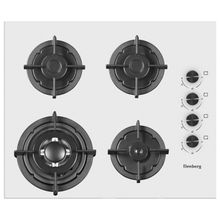 Product image of ELENBERG EBG-6400TTW WHITE ჩასაშენებელი გაზის ქურის ზედაპირი