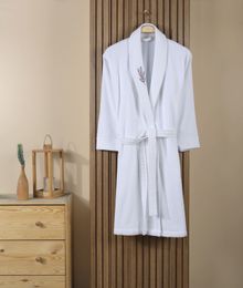 Product image of Manamo  Tiny Rose  ხალათი ბამბის თეთრი ნაქარგით S/M