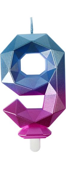 Product image of Falcon დაბადების დღის სანთელი Crystal 9 1ც