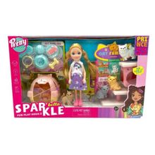 Product image of Sparkle Bella • Cute Pet House • თოჯინა ცხოველების თავშესაფრით + აქსესუარებით • 3+ GH-7018