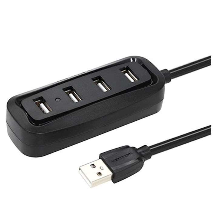 vention-vas-j43-b050-4-ports-usb20-hub-05m-black-usb-habi