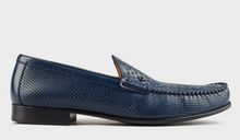 Product image of SLIP ON WOVEN PR.L& PERF CALF DARK ლოფერი
