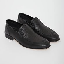 Product image of SLIP ON PERF.CALF.& L BLACK ლოფერი