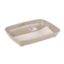 Product image of FLAMINGO CAT TOILET SET KITTEN WARM GREY კატის ტუალეტი