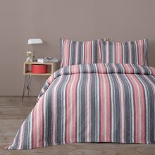 Product image of MANAMO Line Polyester Bedspread Set Red/Dark Blue 240x250სმ საწოლის გადასაფარებელი