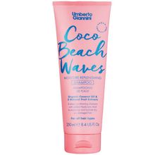 Product image of Umberto Giannini Coco Beach Waves დამატენიანებელი აღმდგენი შამპუნი 250მლ