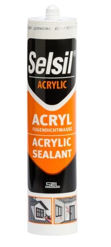 Product image of აკრილის ჰერმეტიკი Selsil Fugendichtmasse 310 მლ თეთრი
