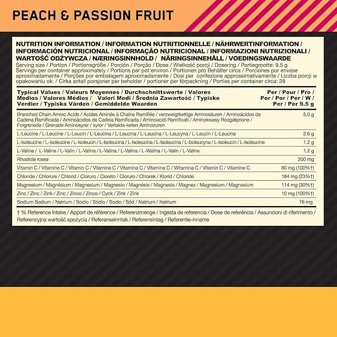optimum-nutrition-gold-standard-bcaa-peach-passion-fruit-266gr-proteini-photo-2