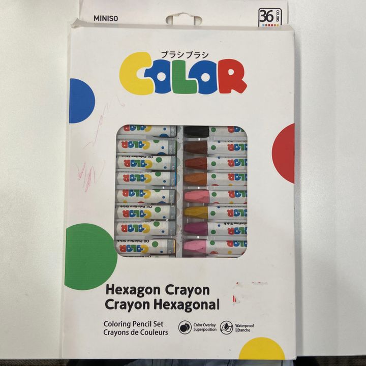 polka-dots-series-hexagonal-oil-pastel-set-36-colors-pastelis-fanqrebi