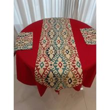 Product image of MSA Group 1.8მ მაგიდის გადასაფარებელი ტოსკანური ნაქარგი წითელზე