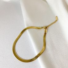 Product image of ტიტანის უჟანგავი ოქროსფერი ფეხის სამაჯური