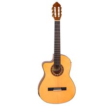 Product image of Valencia VC304CEL classical guitar cutawy electric acoustic left handed natural ელექტრო კლასიკური გიტარა
