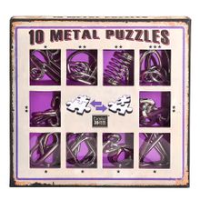 Product image of 10 Metal Puzzles - Purple Set თავსატეხი