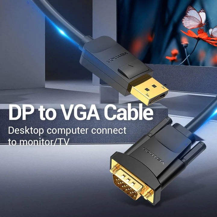 vention-hblbh-dp-to-vga-cable-2m-black-photo-3