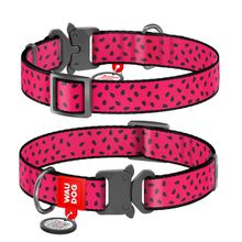 Product image of COLLAR ძაღლის ნეილონის საყელო QR პასპორტით - ვარდისფერი ზომა 28-40სმ 20მმ