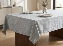Product image of ZEBRA JACQUARD TABLECLOTH 140x250 GREY მაგიდის გადასაფარებელი