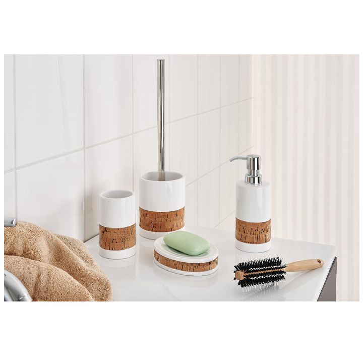 2124501-tkhevadi-sapnis-konteineri-soap-dispenser-corky-white-pump-colour-chrome-ceramics-cork-abs-photo-2