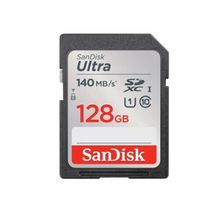 Product image of SanDisk 128GB Ultra SD/HC UHS-I Card 140MB/S Class 10 SDSDUNB-128G-GN6IN მეხსიერების ბარათი