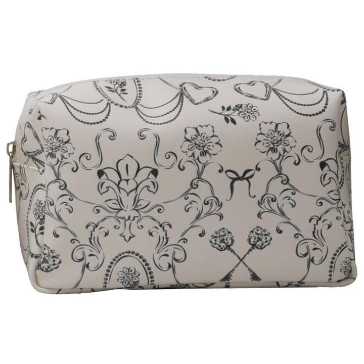 miniso-black-and-white-floral-pattern-rectangular-cosmetic-bag-kosmetikis-chanta