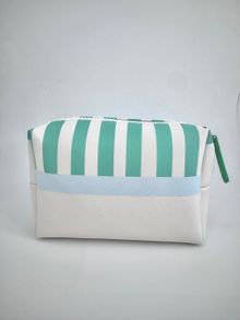 Product image of Striped Series Cosmetic Bag(Green) კოსმეტიკის ჩანთა