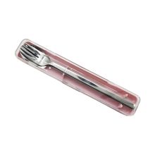 Product image of Stainless Steel Portable Cutlery Set (fork, spoon)(Pink) კოვზისა და ჩანგლის ნაკრები