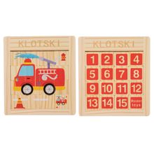 Product image of Educational Jigsaw puzzle huarongdao საგანმანათლებლო ხის ფაზლი - სახანძრო მანქანა