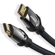 Product image of VENTION VAA-B05-B1500 Nylon Braided HDMI Cable 15M Black Metal Type HDMI კაბელი
