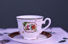 Product image of ჭიქა 220 მლ წითელი საშობაო ორნამენტებით (საახალწლო)