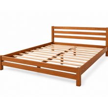 Product image of ხელნაკეთი ფიჭვის ხის საწოლი – Rustic Minimal Bed
