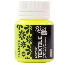 Product image of ROSA 20მლ Neon yellow ტექსტილის საღებავი 