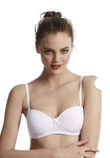 Product image of U.S. Polo Assn. 66144 ქალის ბიუსტჰალტერი STRAPLESS PUSH UP (თეთრი)