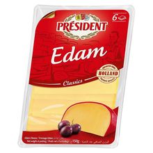 Product image of PRESIDENT ედამი ნაჭრები 150გრ