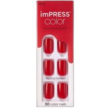 Product image of Kiss KS imPRESS Color Reddy or Not ხელოვნური ფრჩხილები
