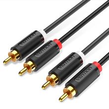 Product image of VENTION BCMBI 2-Male to 2-Male RCA Cable 3M Black