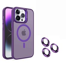 Product image of iPhone 14 Pro Max Case Flet Lens Magsafe ქეისი - მუქი იასამნისფერი