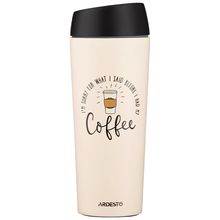 Product image of თერმოსი ARDESTO AR2645C TRAVEL MUG COFFEE TIME, 450ML, STAINLESS STEEL, BEIGE