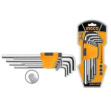 Product image of INGCO ექვსკუთხა სახრახნისის ნაკრები 9 ც