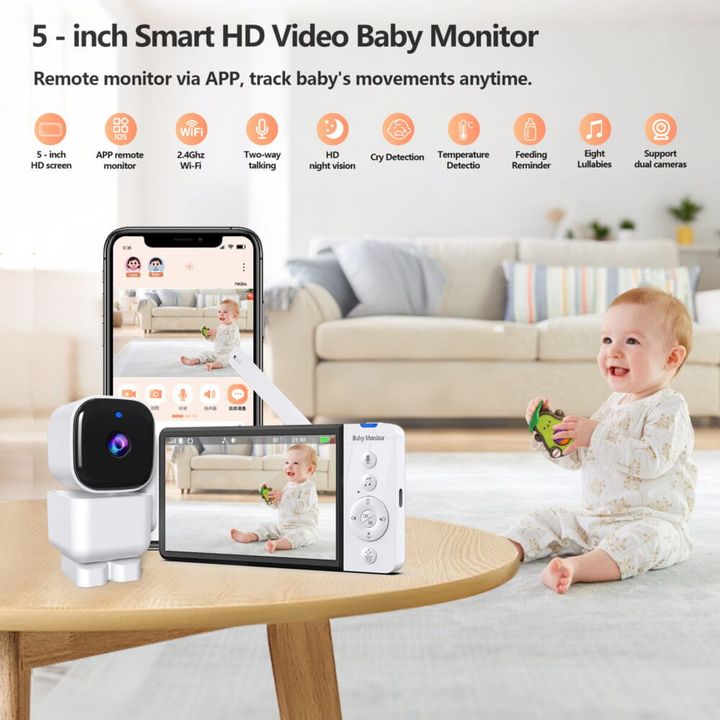 baby-monitor-wifi-bavshvis-monitori-abm720s-dzidza-kamera-photo-2