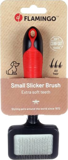 Product image of FLAGINO SLICKERBRUSH SOFT WITH HANDLE S ძაღლის სავარცხელი