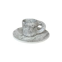 Product image of Individuals Ceramics ხელნაკეთი კერამიკა ესპრესოს ჭიქა შავი წინწკლებით და სადგამი