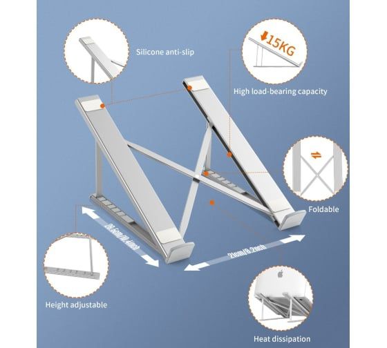 choetech-h055-sl-foldable-laptop-stand-silver-leptopis-sadgami-photo-3