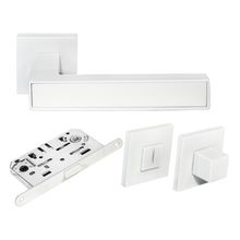 Product image of Morelli სახელურის კომპლექტი სანტექნიკური "Sula" DIY MH-48-S6-WC W white