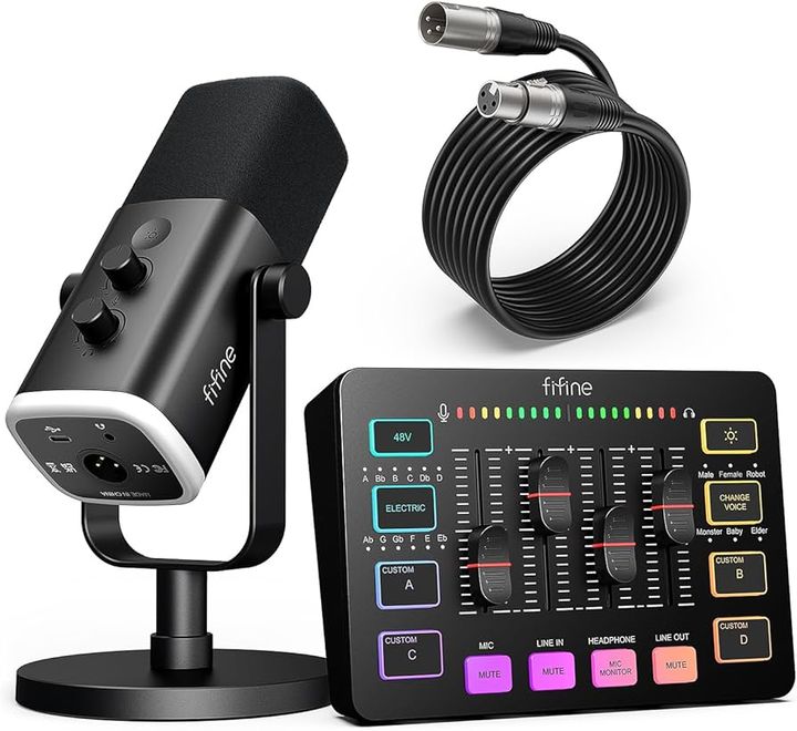 microphone-set-with-mixxer