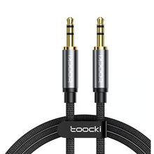 Product image of TOOCKI  Stereo Cable Cord 3.5mm Male to Male AUX Audio Cable 0.5M Grey TYPX1-MDC0G