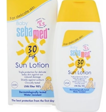 sebamed-200ml-bavshvis-mzisgan-damtsavi-losioni-spf-30-photo-2