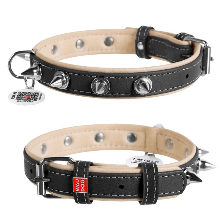 collar-dzaghlis-tqavis-saqelo-qr-pasportit---shavi-zoma-38-39sm-25mm-photo-3