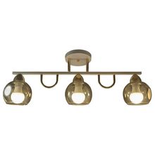 Product image of BELLA MITA 6280-3 E27 ცოკოლით თეთრი ოქროსფერი ჭაღი 3 ნათურით
